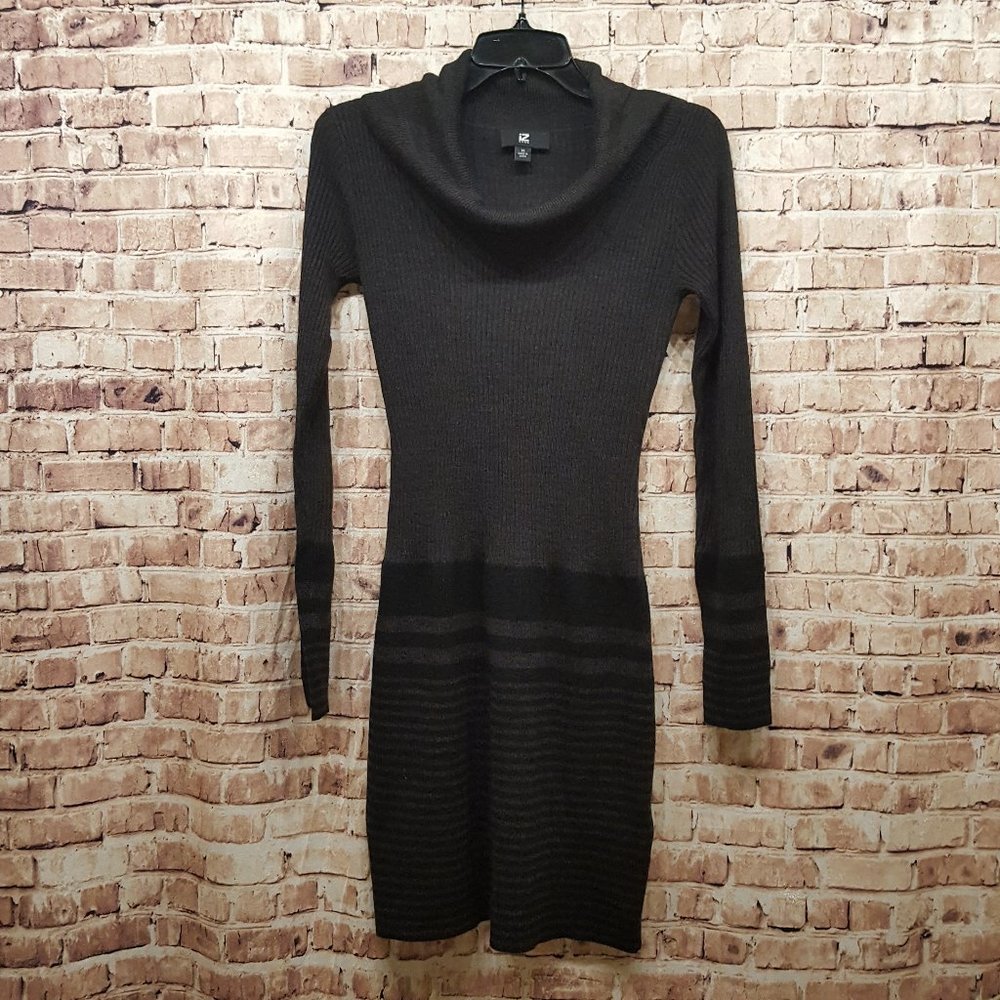 Iz Byer Dress Long Sleeve Knit Sweater Cowl Neck Size Medium
